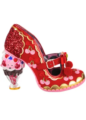 Irregular Choice Cherry Cheer Ice Cream Pumps Red