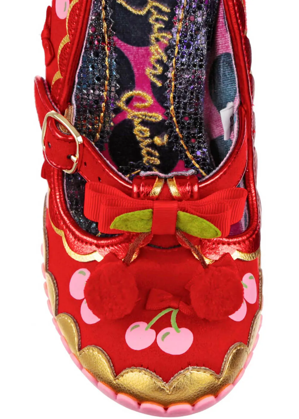 Irregular Choice Cherry Cheer Ice Cream Pumps Red