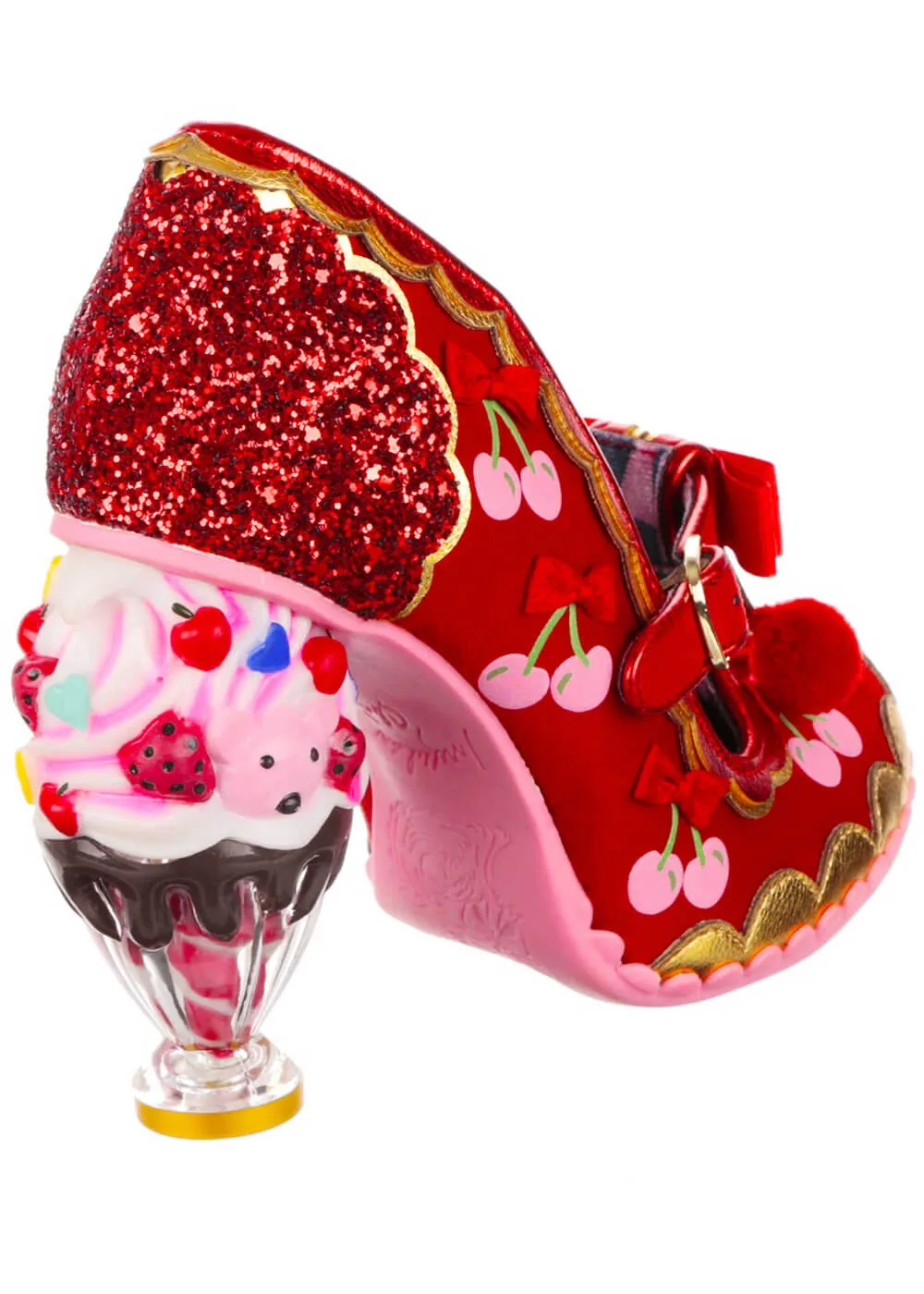 Irregular Choice Cherry Cheer Ice Cream Pumps Red