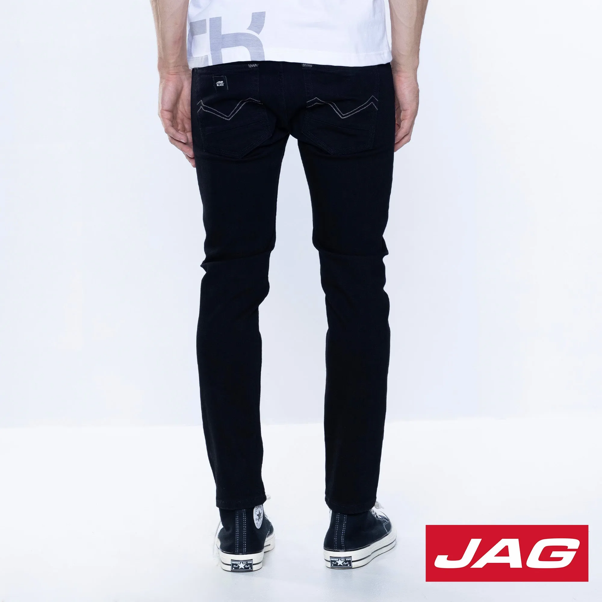 Jag Black Men's Ultra Skinny Jeans 28 Inseam in Garment Wash