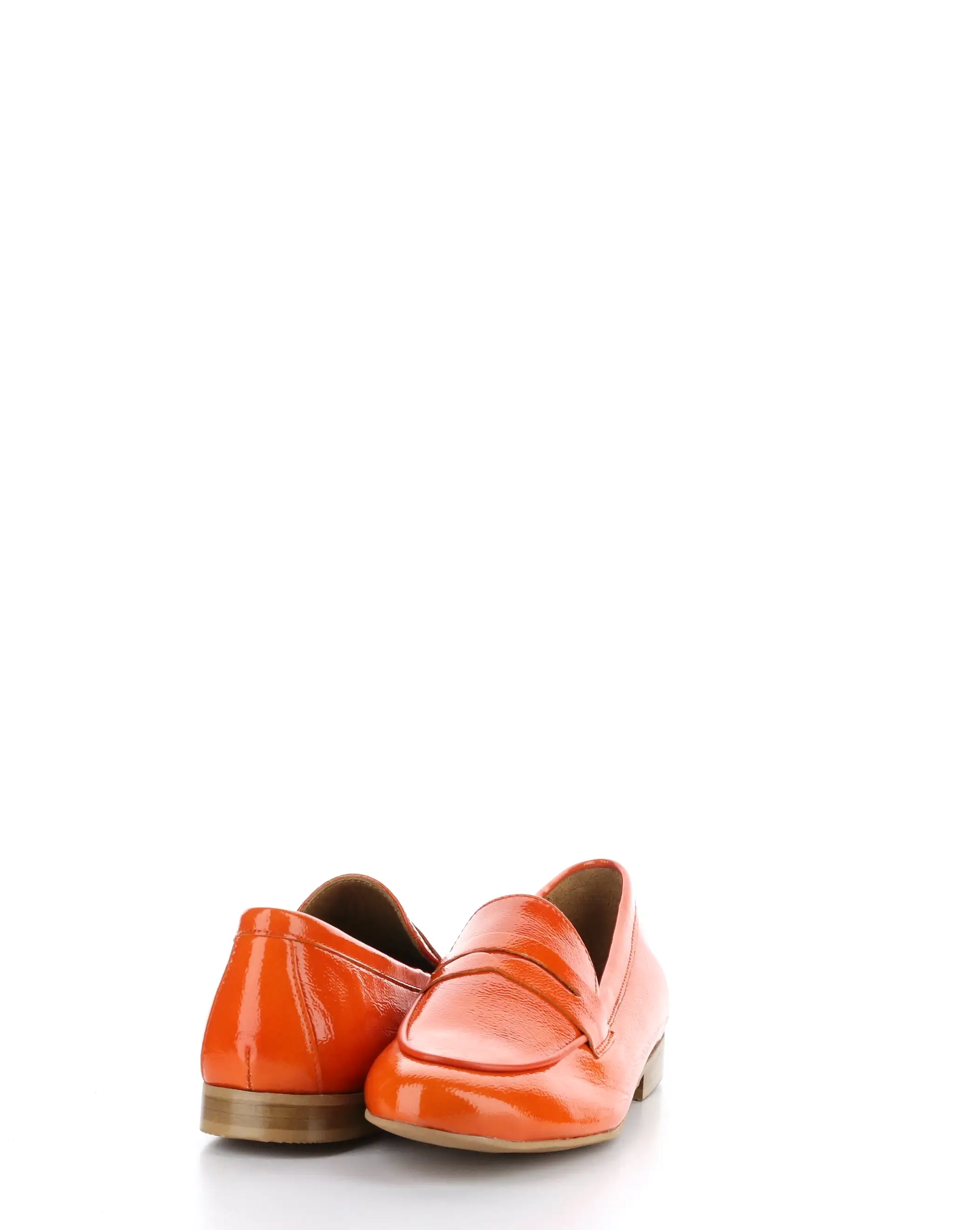 JENA DEEP ORANGE Round Toe Shoes