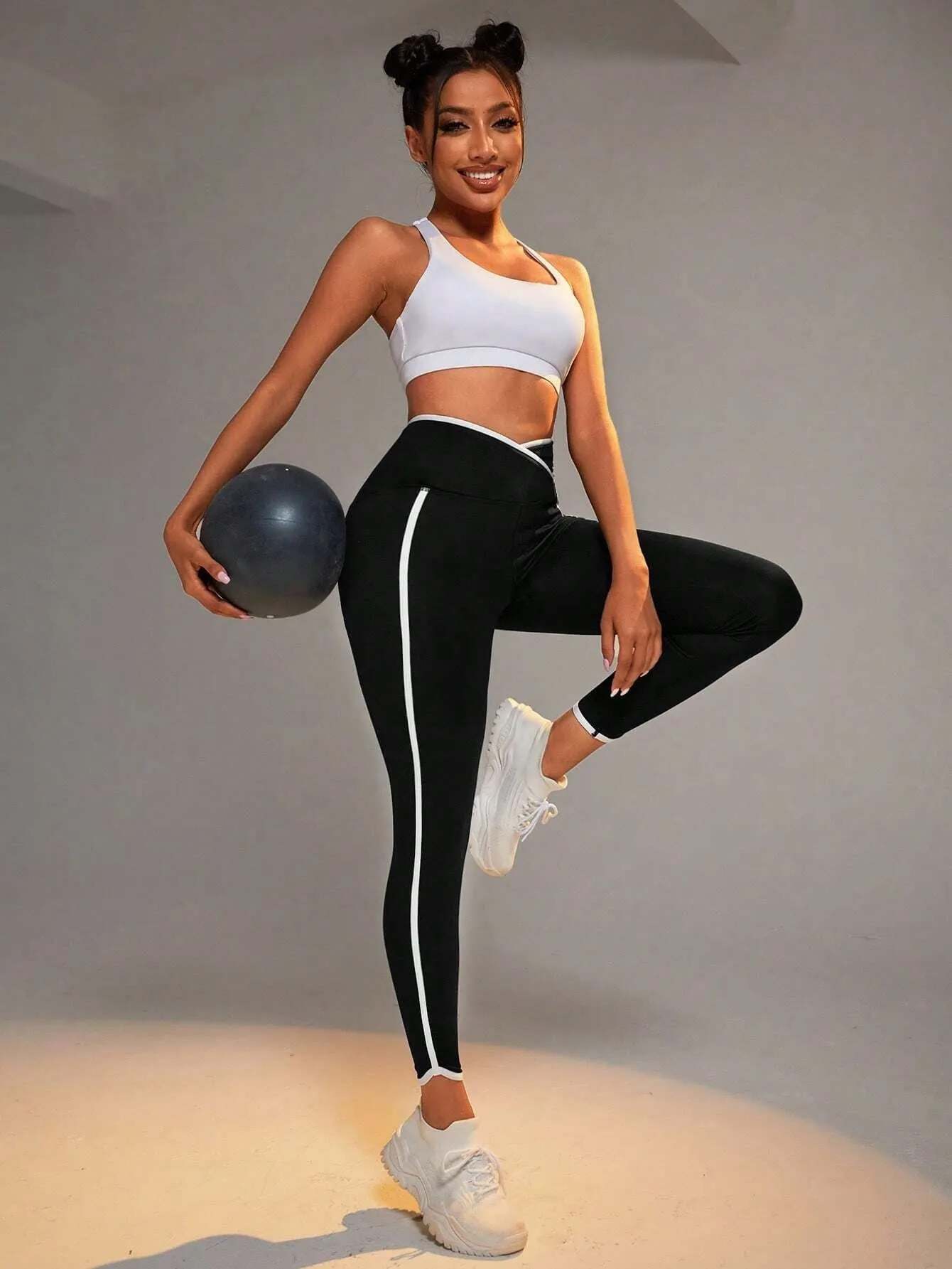 Kaliyah Contrast Binding Wideband Leggings