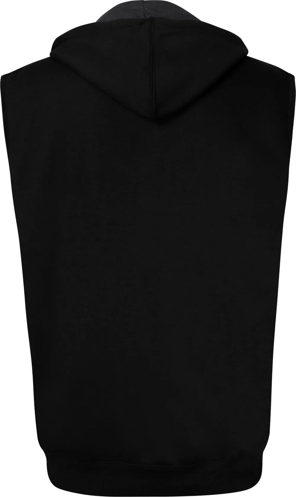 Kam Fleece Lined Sleeveless Zip Thru Hoody - Black