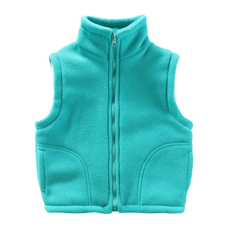 Kid Girls Boys Solid Color Vests Waistcoats Wholesale 23113015