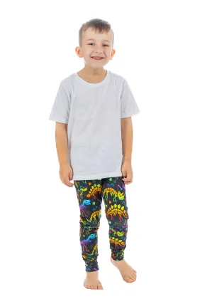 Kids Leggings - Rainbow Dino Bones