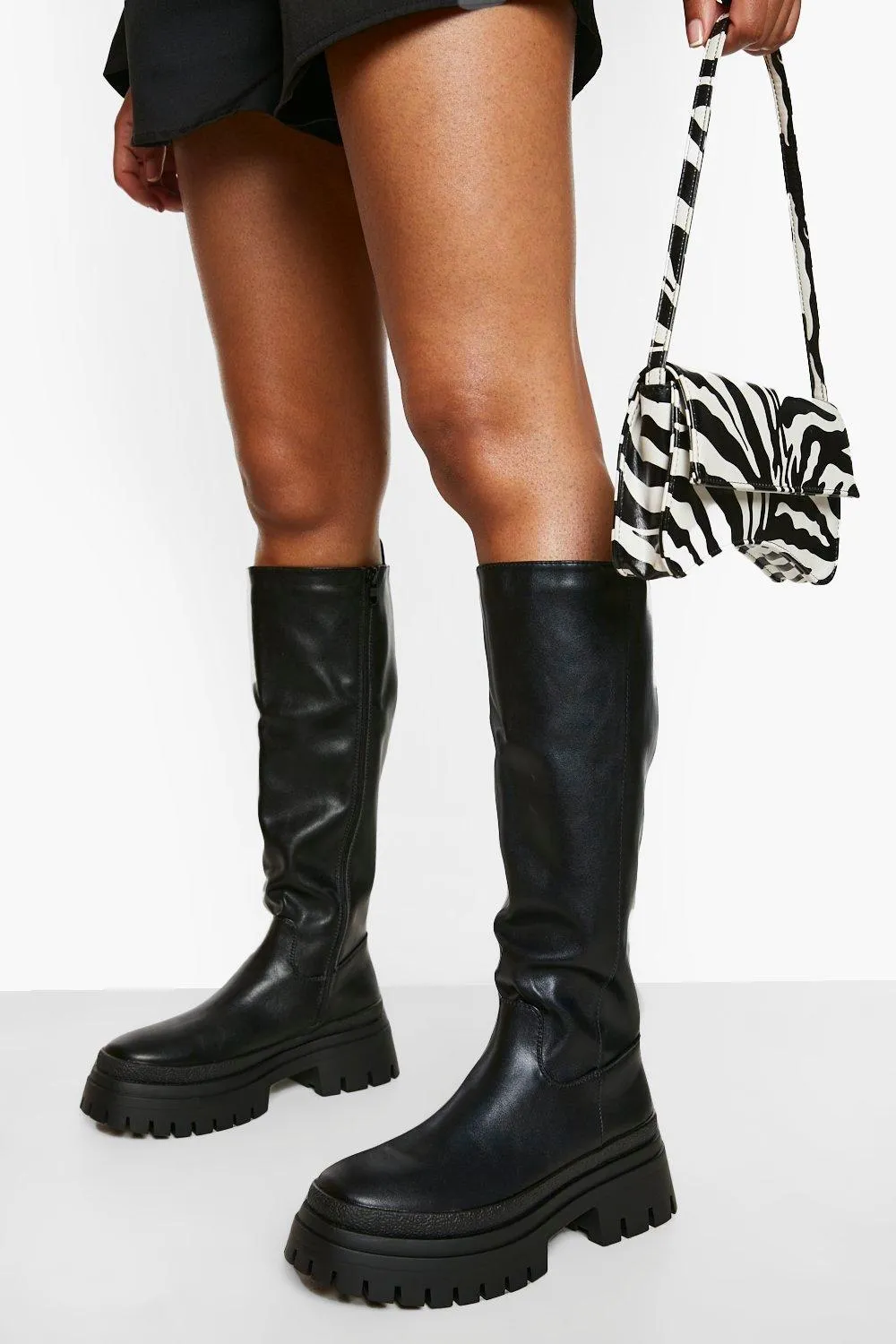 Knee High Chunky Sole Boots