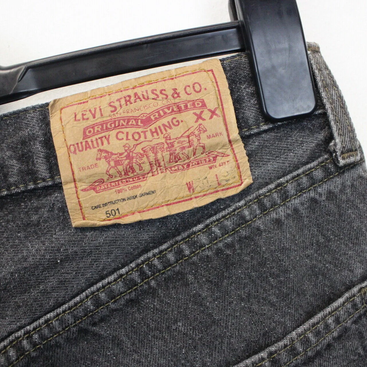 LEVIS 501 Jeans Grey Charcoal | W31 L28