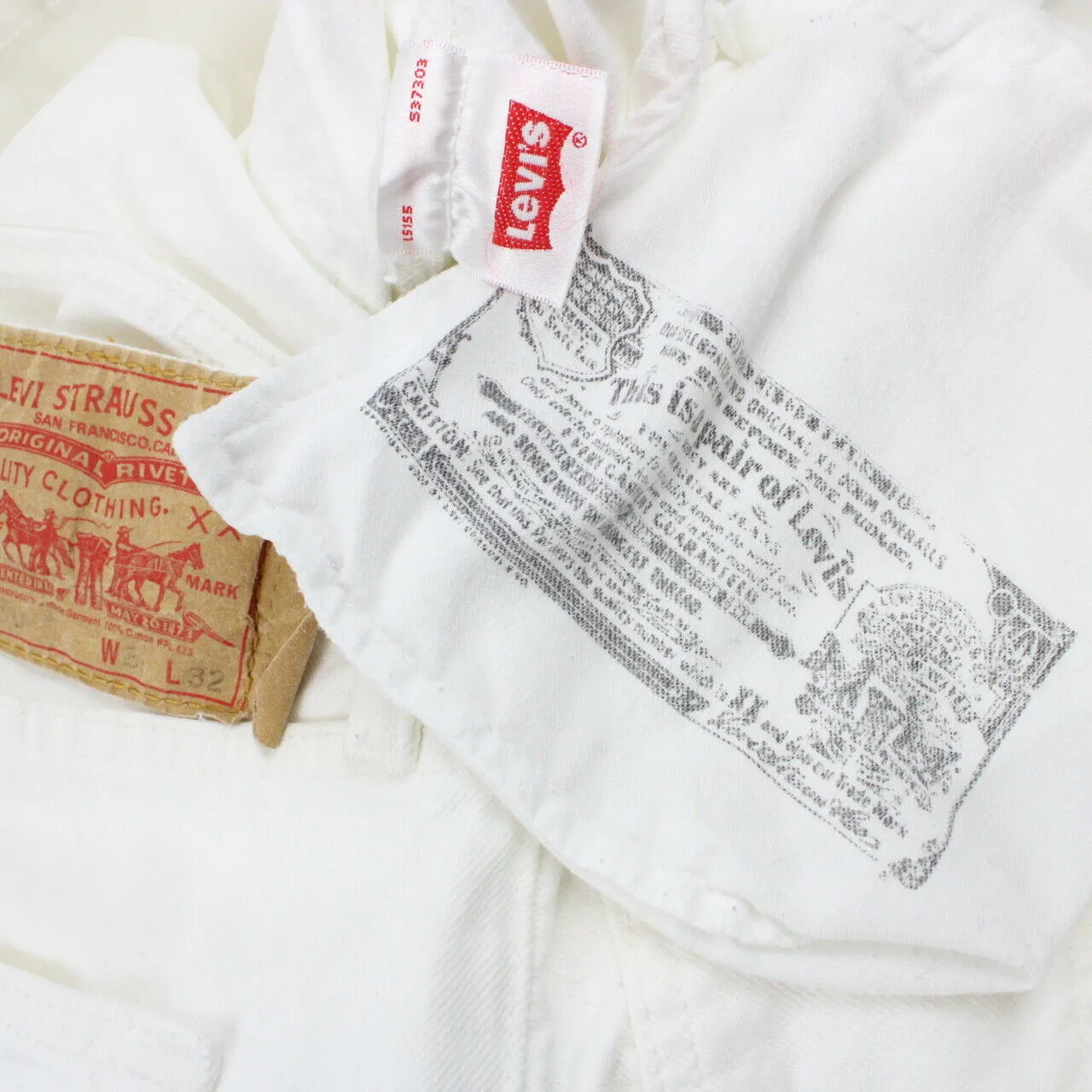 LEVIS 501 Jeans White | W36 L32