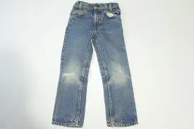 Little Levis Vintage Orange Tab Made in USA 80's Denim Kids Blue Jeans 241190 0292