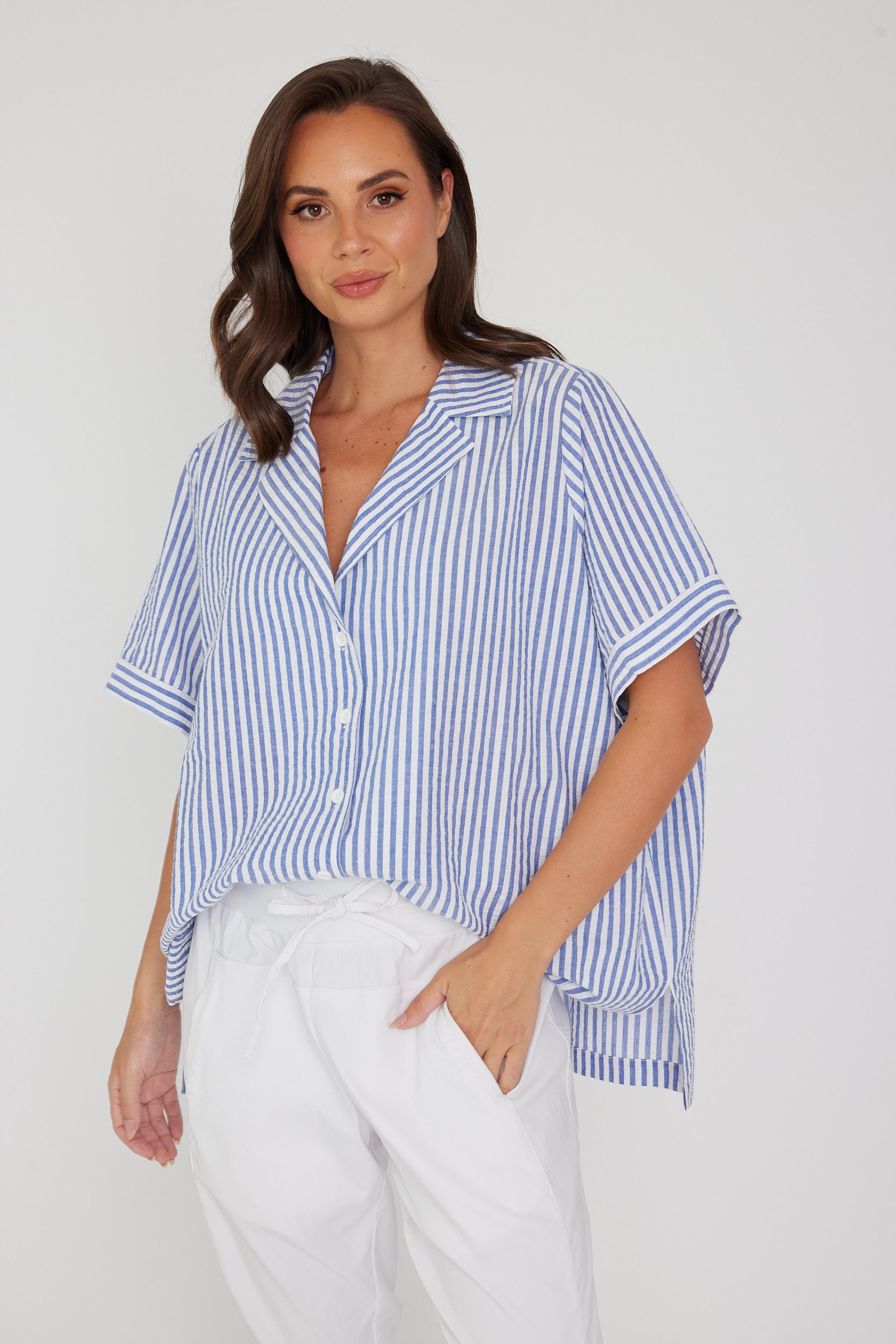 LOUIS Shirt Blue Stripe