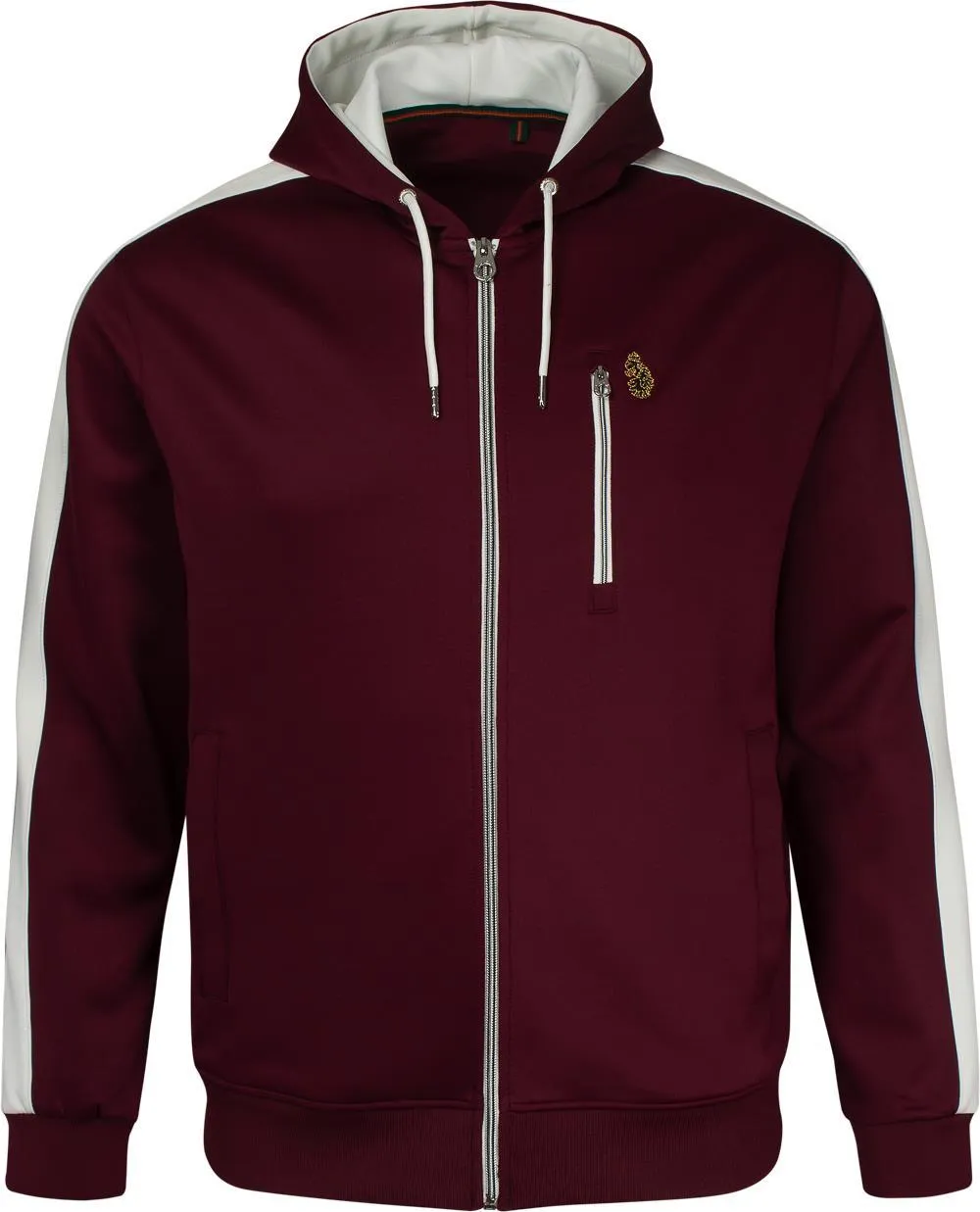 Luke 1977 Moorehood Zip Hoody - Rosewood