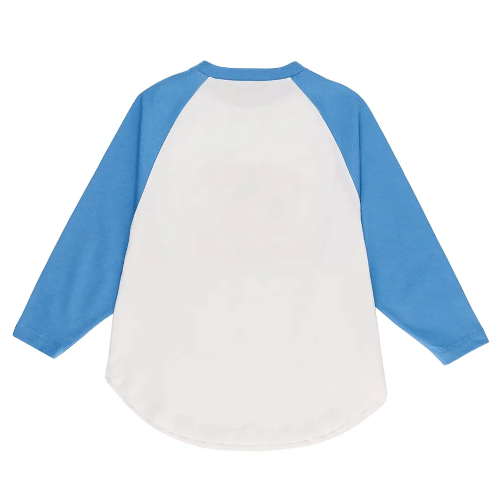 Maison Mangostan Child Peritas T-shirt White And Blue