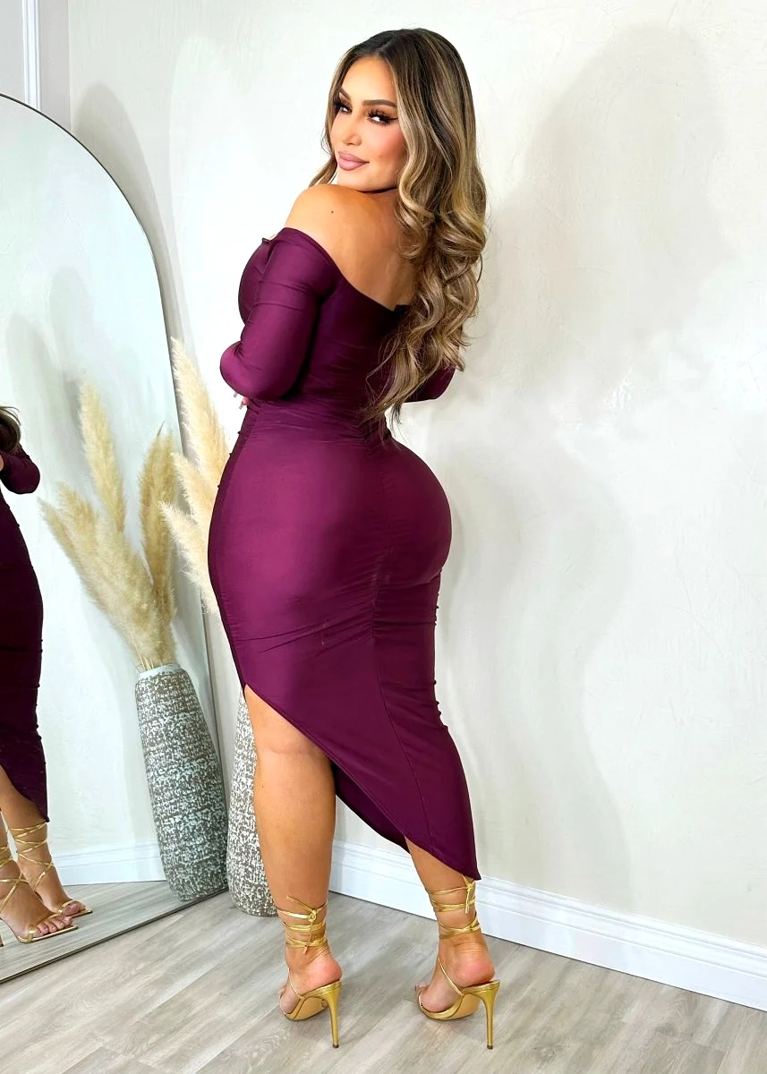 Miranda Dress Plum