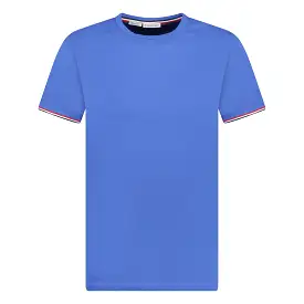 MONCLER BADGE LOGO T-SHIRT BLUE