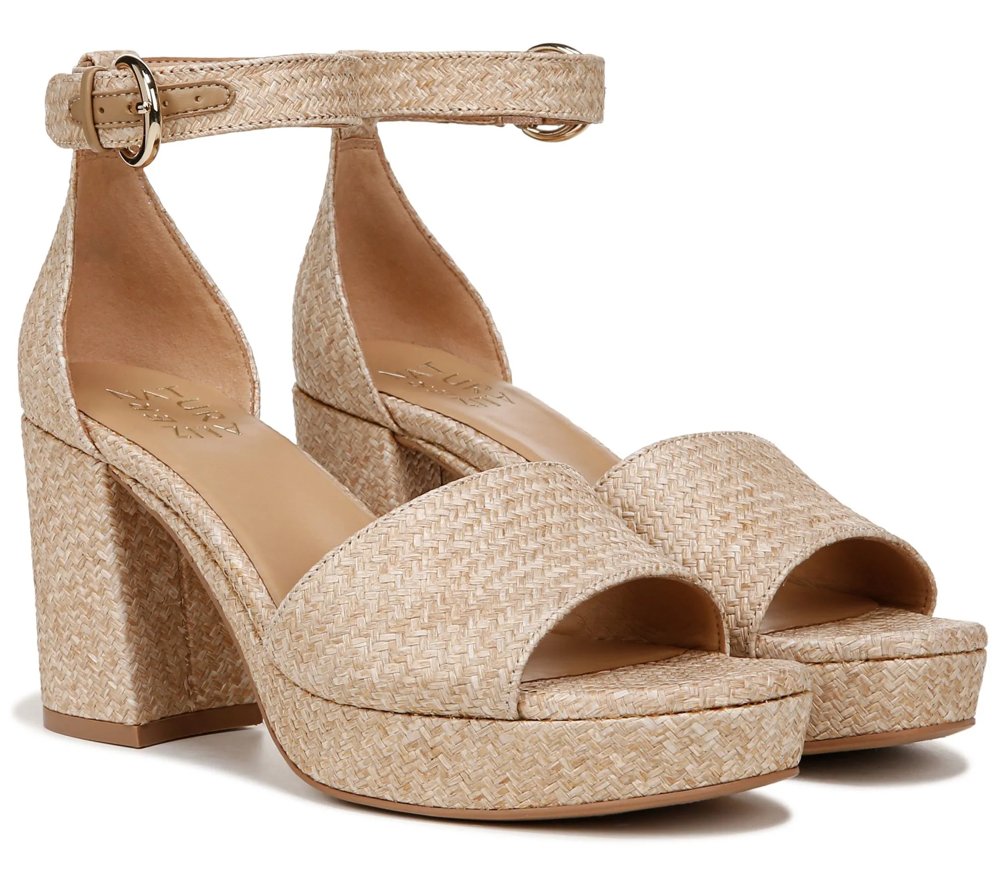 Naturalizer Woven Chunky Heeled Sandal - Pearlyn3