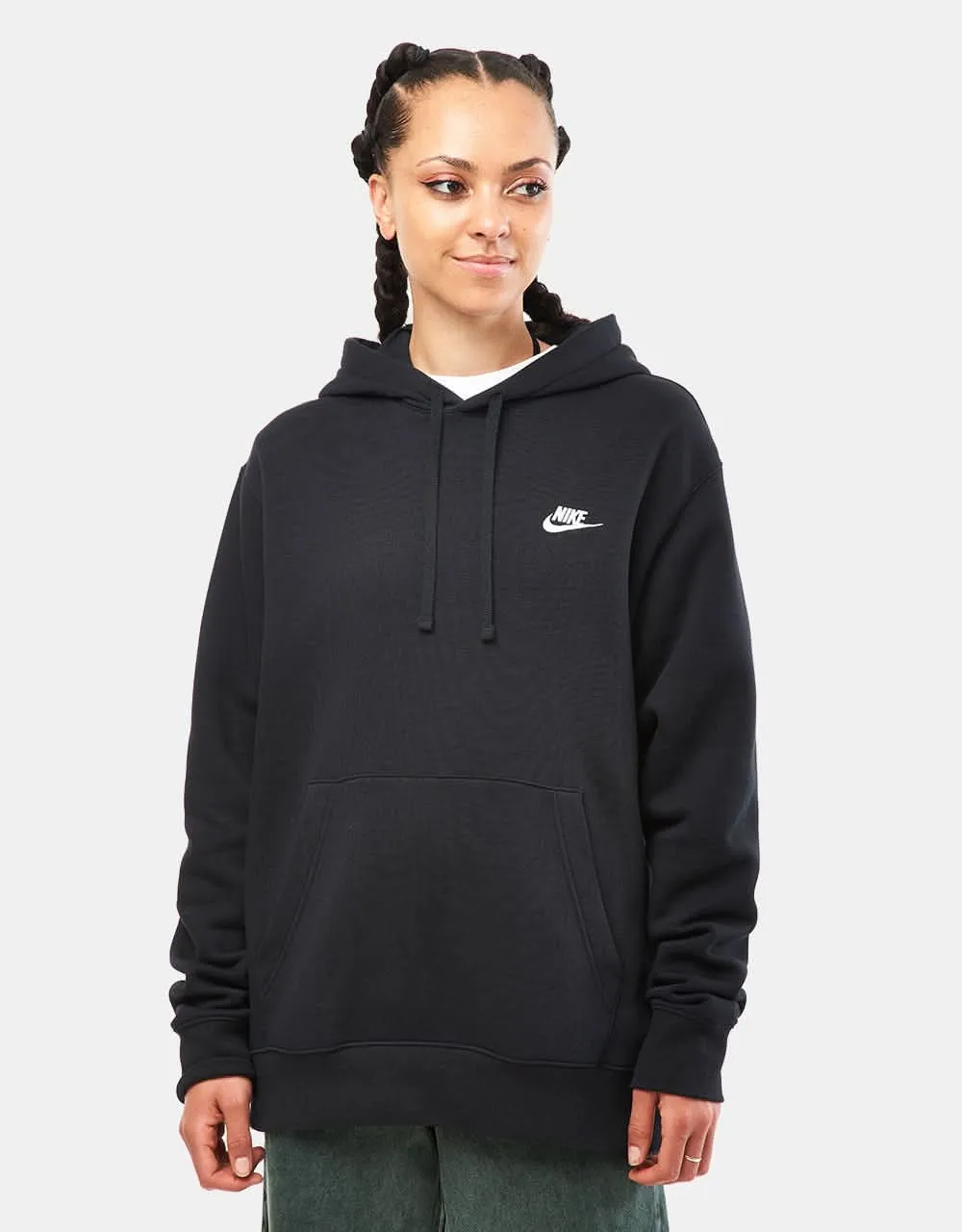 Nike Club Pullover Hoodie - Black/White