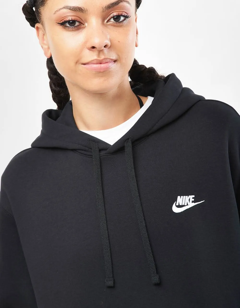 Nike Club Pullover Hoodie - Black/White