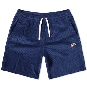 Nike Heritage Cord ShortsMidnight Navy & White