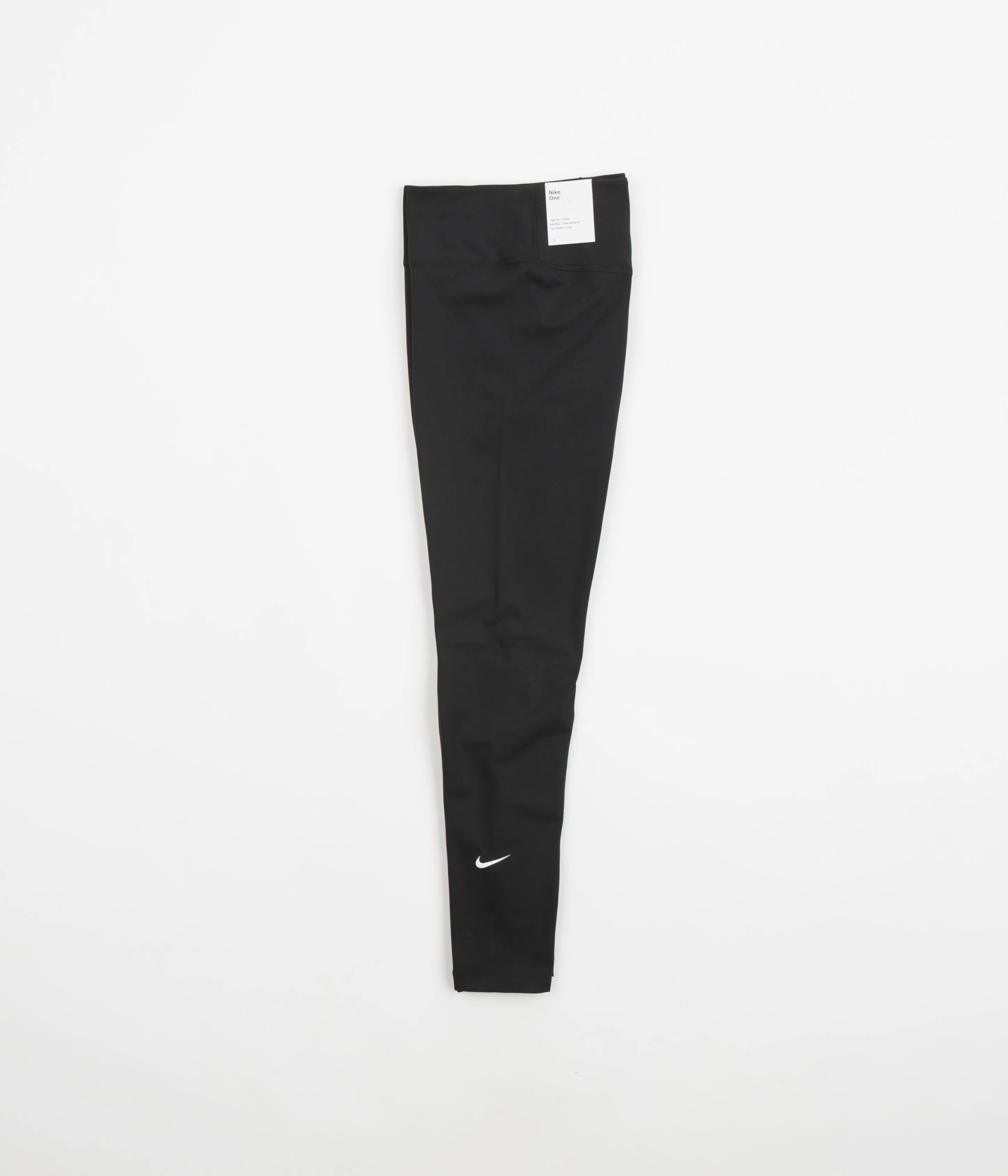 Nike Womens Dri-FIT Mid Rise Tights - Black / White