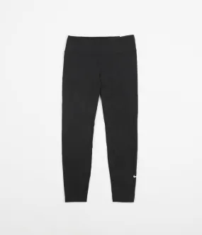 Nike Womens Dri-FIT Mid Rise Tights - Black / White