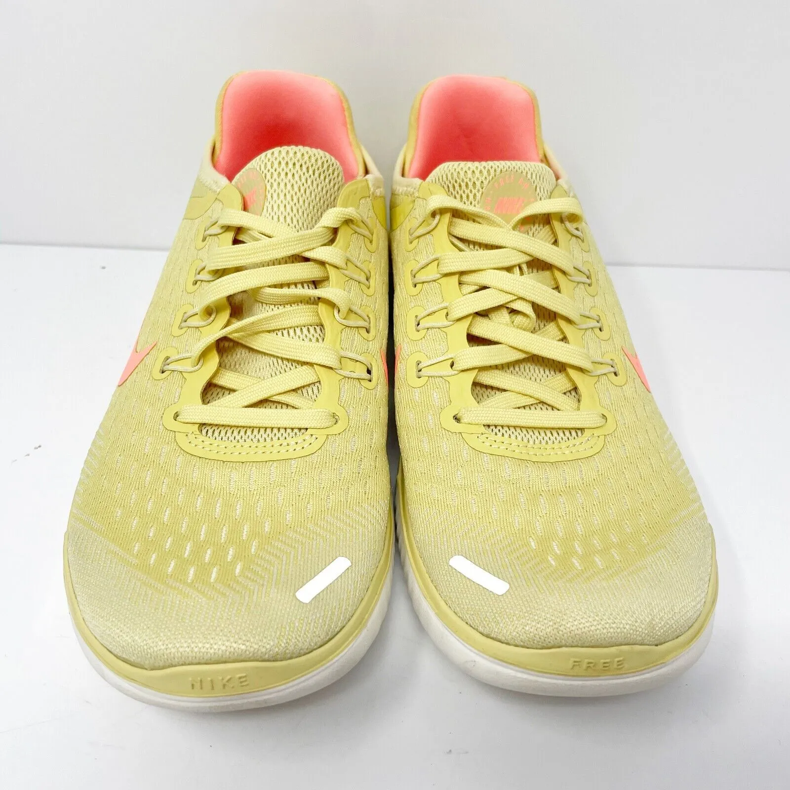 Nike Womens Free RN 2018 AO1911-700 Yellow Running Shoes Sneakers Size 7.5