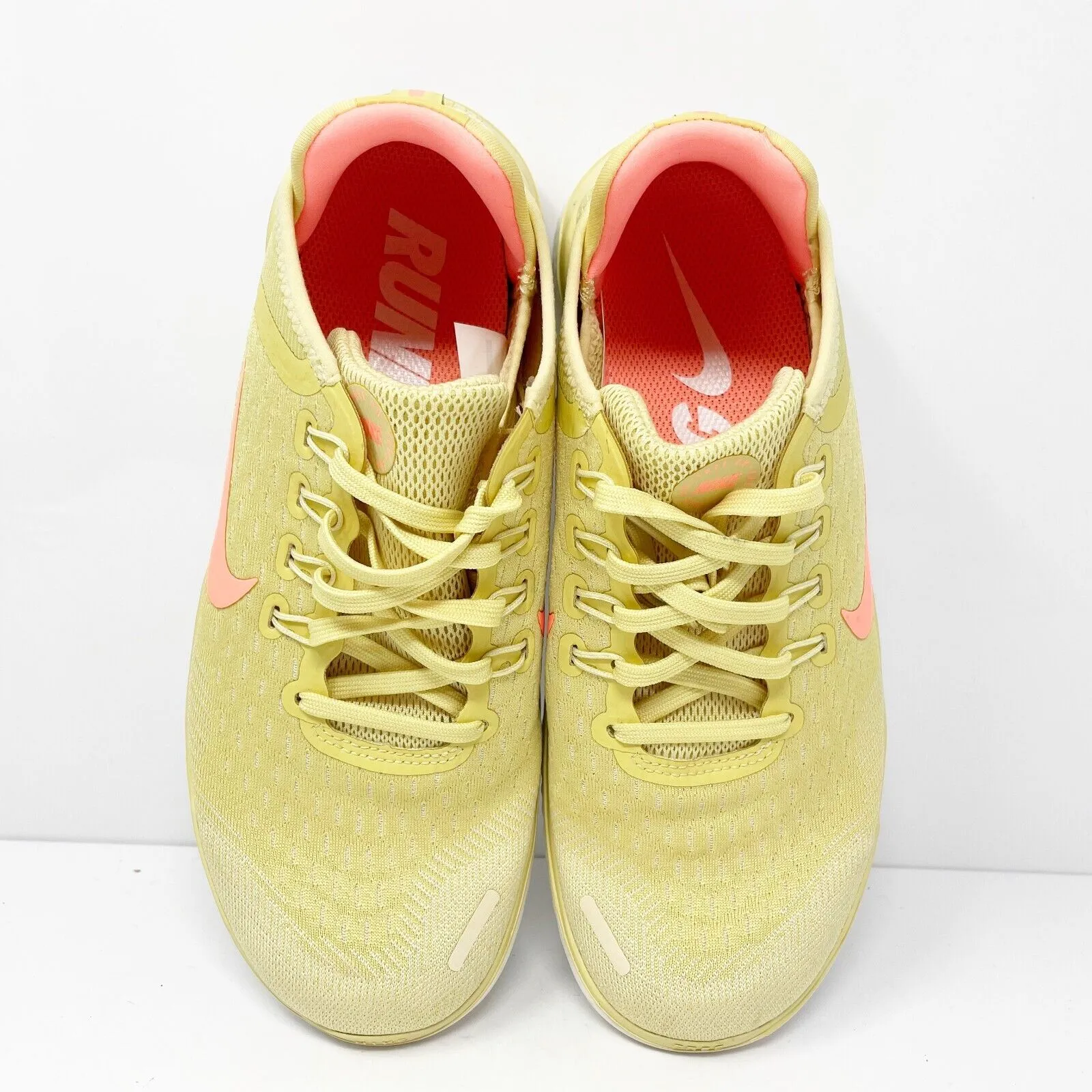 Nike Womens Free RN 2018 AO1911-700 Yellow Running Shoes Sneakers Size 7.5