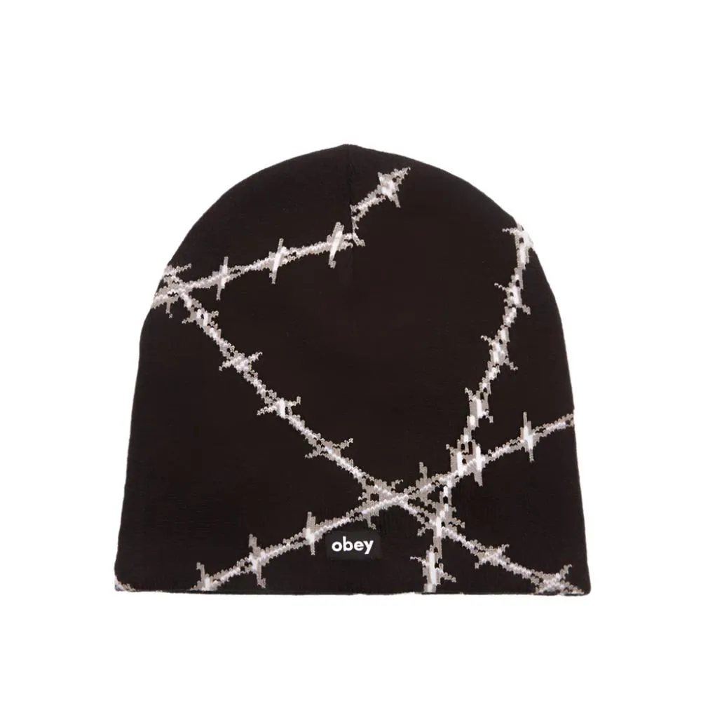 OBEY WIRE BEANIE // BLACK