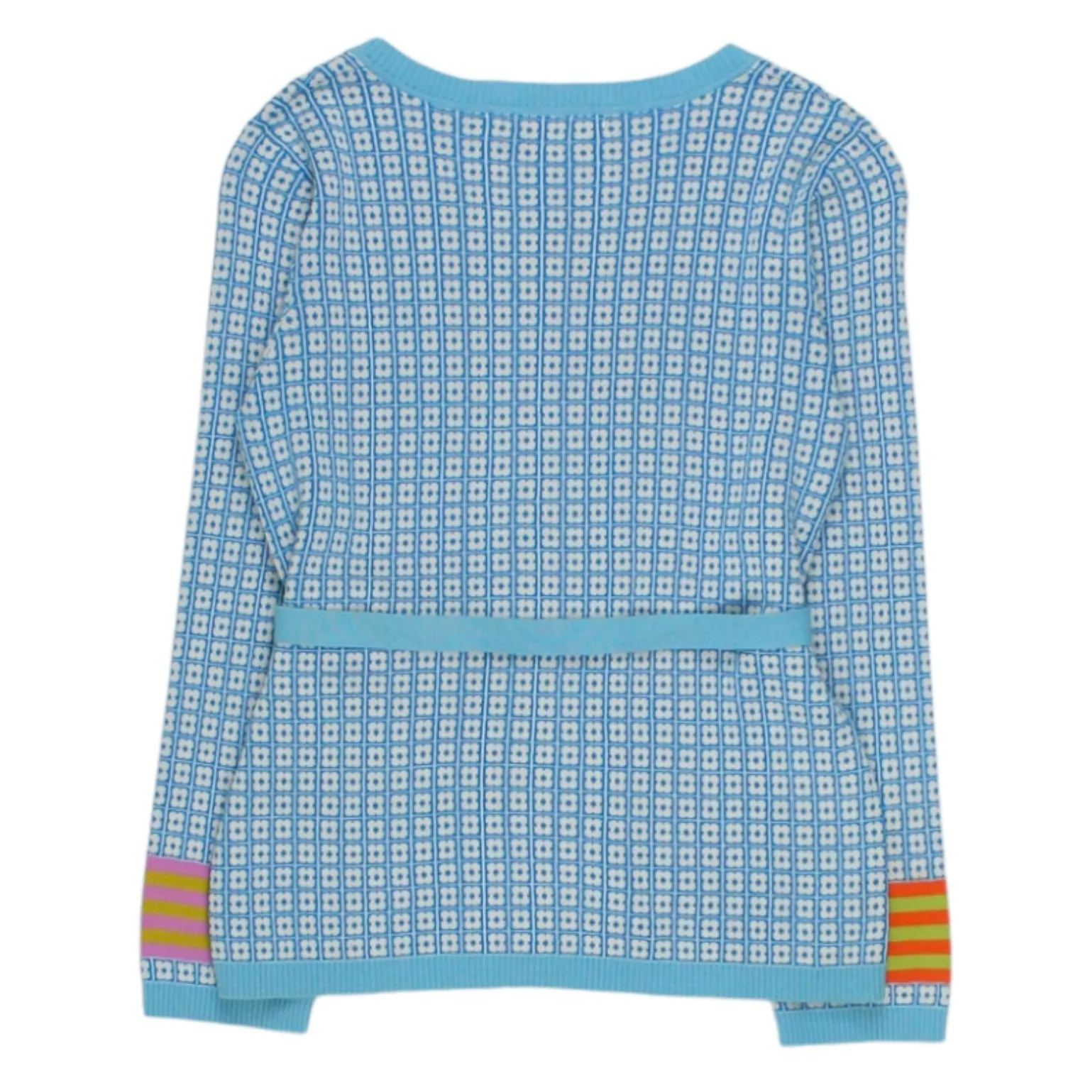 Orla Kiely Blue Floral Grid Cardigan