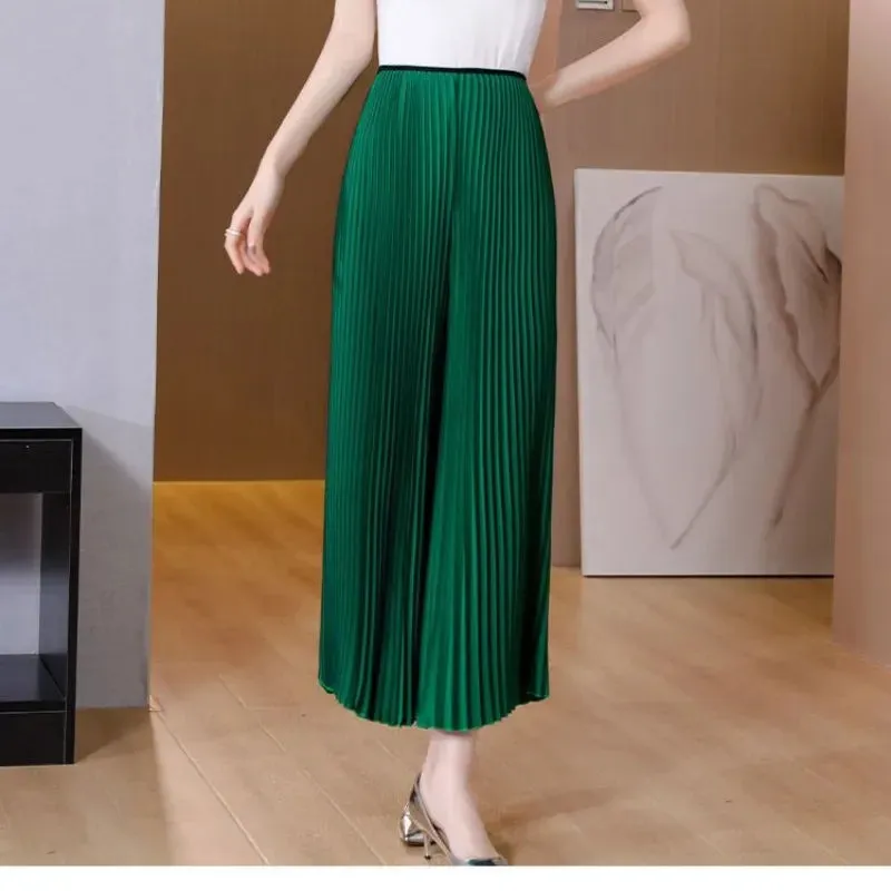 Oversized Pleated Pants Korean Streetwear Big Size High Waist