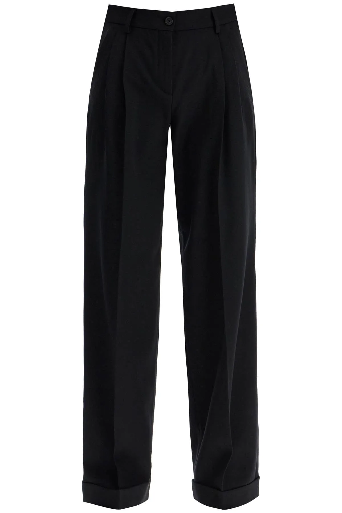 PER CREPE WIDE-LEG TROUSERS