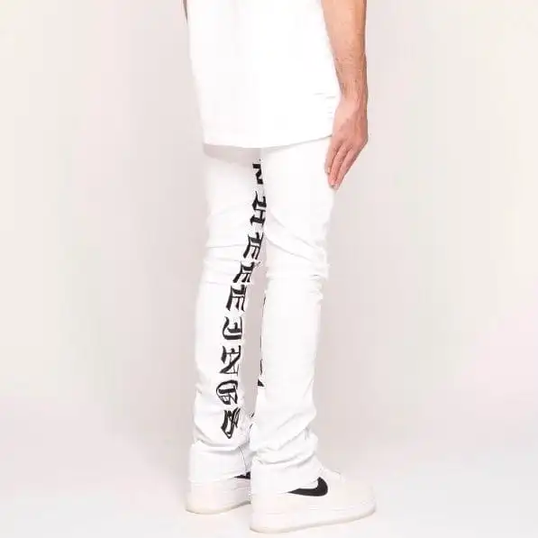 Pheelings Against All Odds Flare Stack Denim (White/Black)