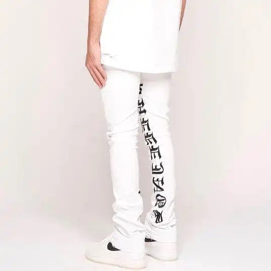 Pheelings Against All Odds Flare Stack Denim (White/Black)