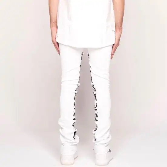 Pheelings Against All Odds Flare Stack Denim (White/Black)