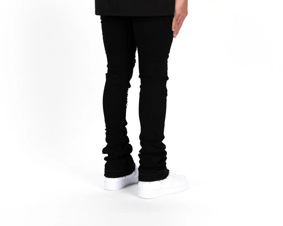 Pheelings NOW OR NEVER FLARE STACK DENIM (JET BLACK)