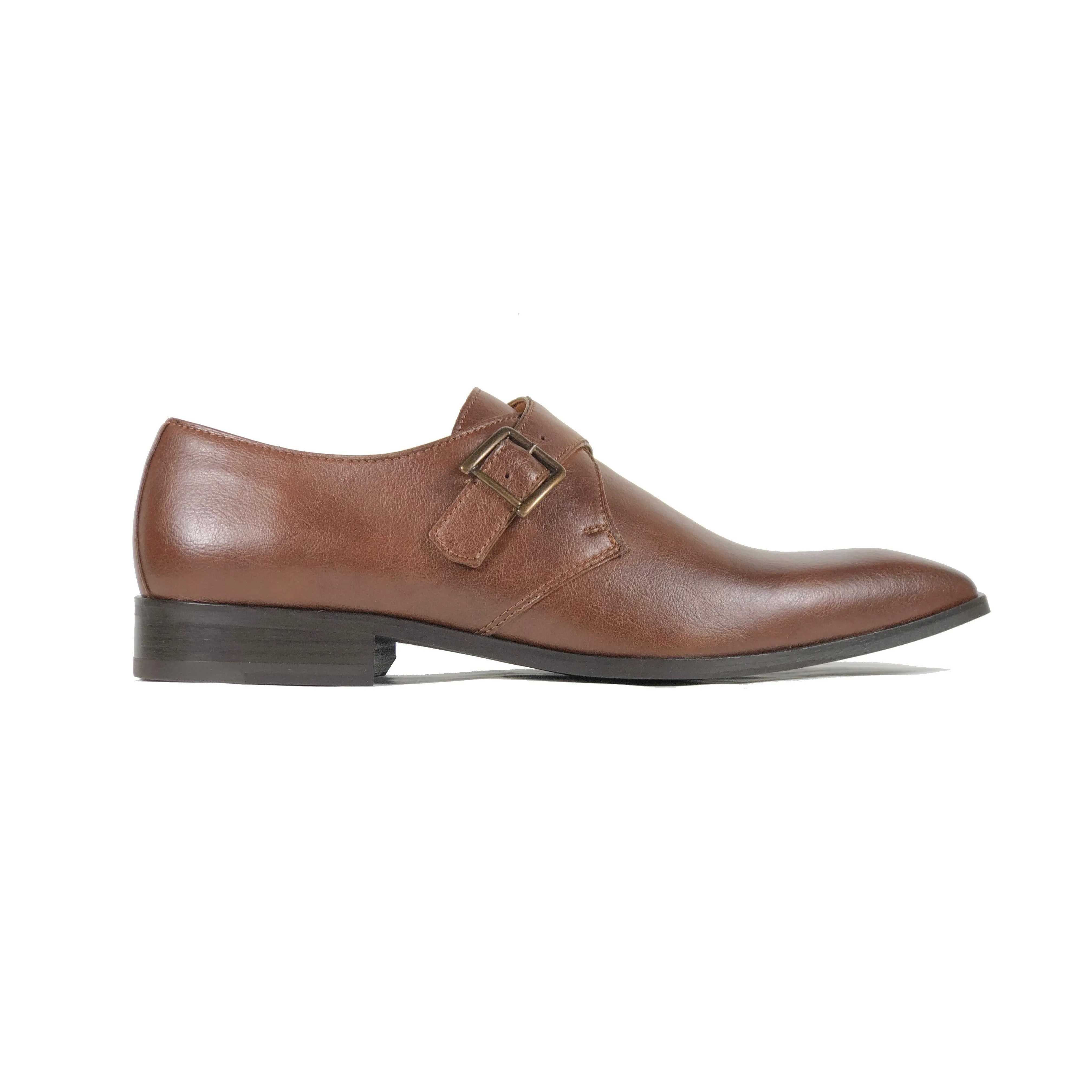 'Pierre' Vegan Monk Shoe by Zette Shoes - Chestnut