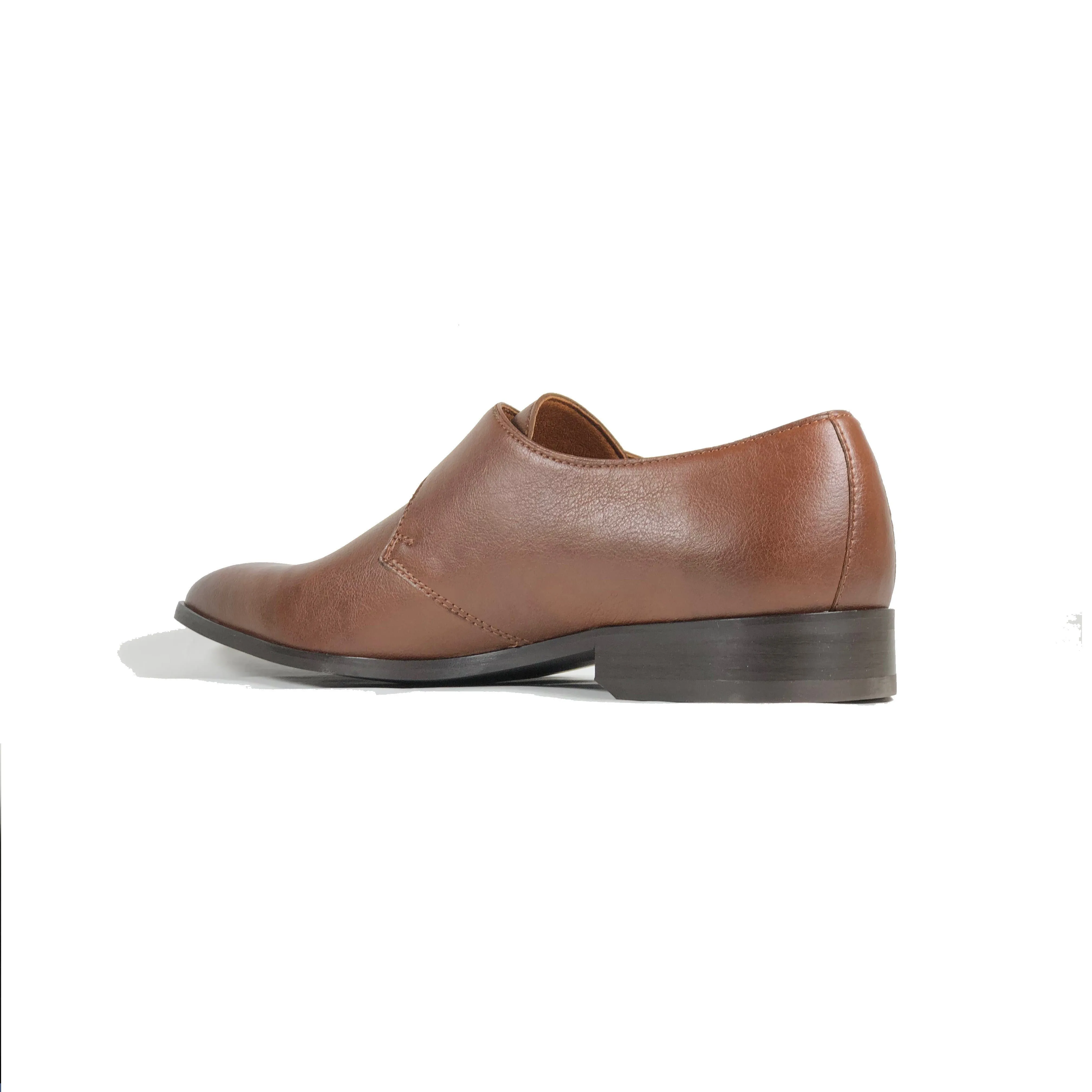 'Pierre' Vegan Monk Shoe by Zette Shoes - Chestnut