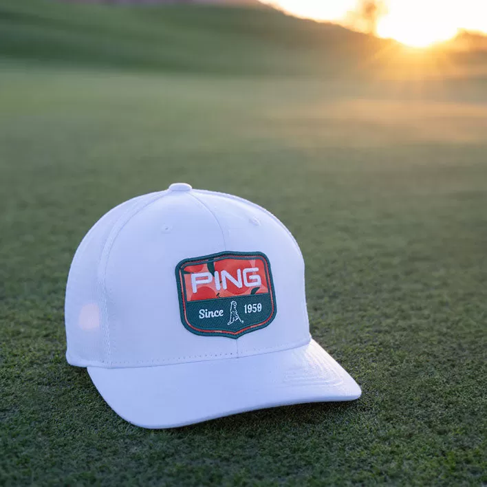 Ping Heritage Limited Edition Snapback Hat White 2024