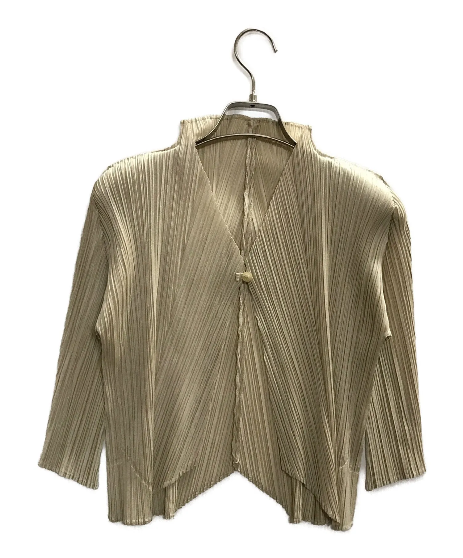 [Pre-owned] PLEATS PLEASE 1B short three-quarter sleeve cardigan PP03-J0145