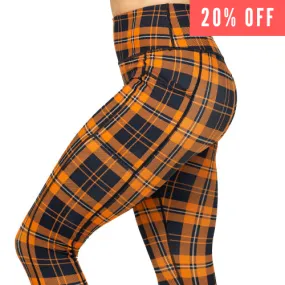 Pumpkin Patch Plaid Leggings