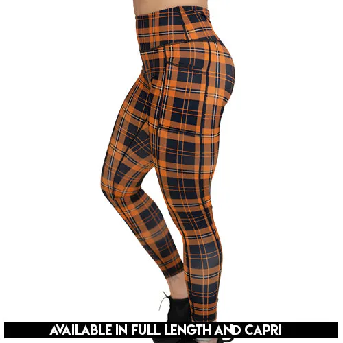 Pumpkin Patch Plaid Leggings