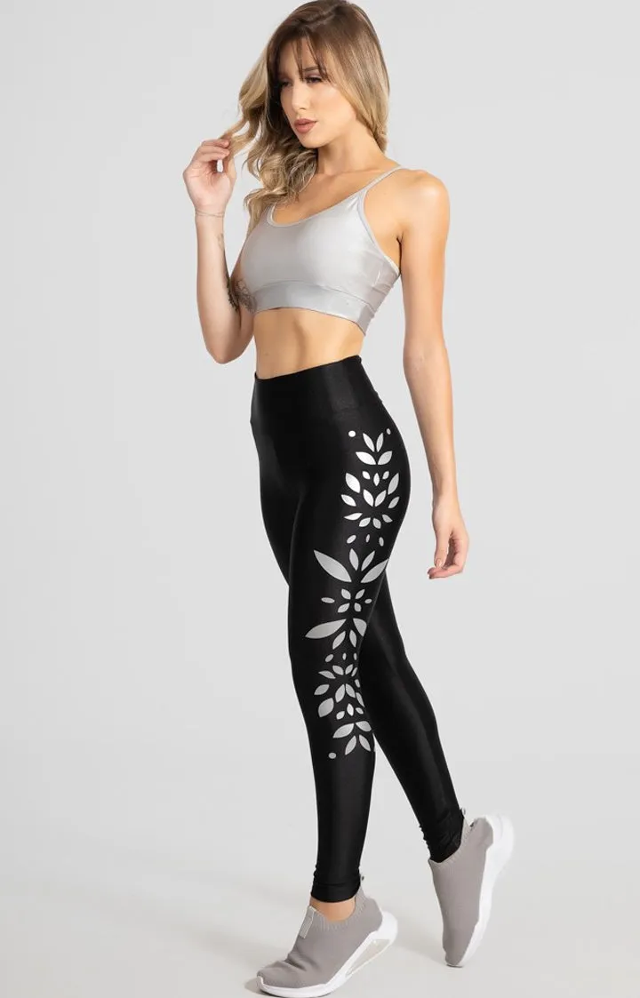 Reflective Wind Grey Tights