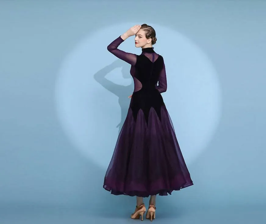 Regal Amethyst Ballroom Dance Dress | 2115