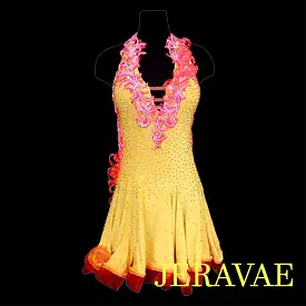 Resale Yellow and Orange Latin/Rhythm Dress LAT030 sz Small SOLD