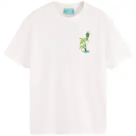 Scotch & Soda Front Back Artwork Tee (White) 175641