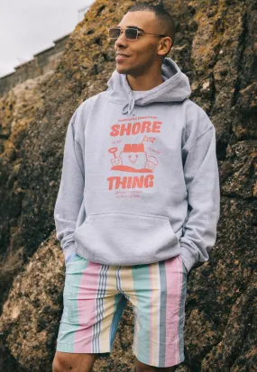 Shore Thing Men's Slogan Hoodie With Sandcastle Graphic