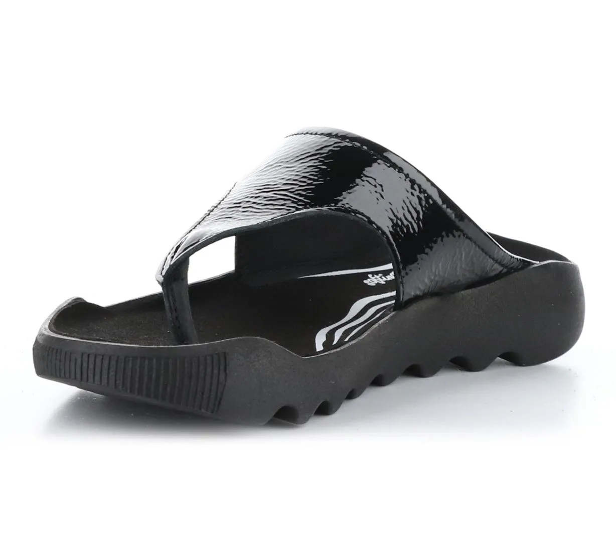 Softino's Patent Leather Slip On Sandal - Wahl