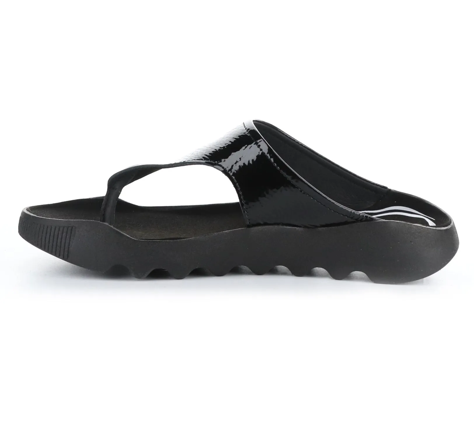 Softino's Patent Leather Slip On Sandal - Wahl