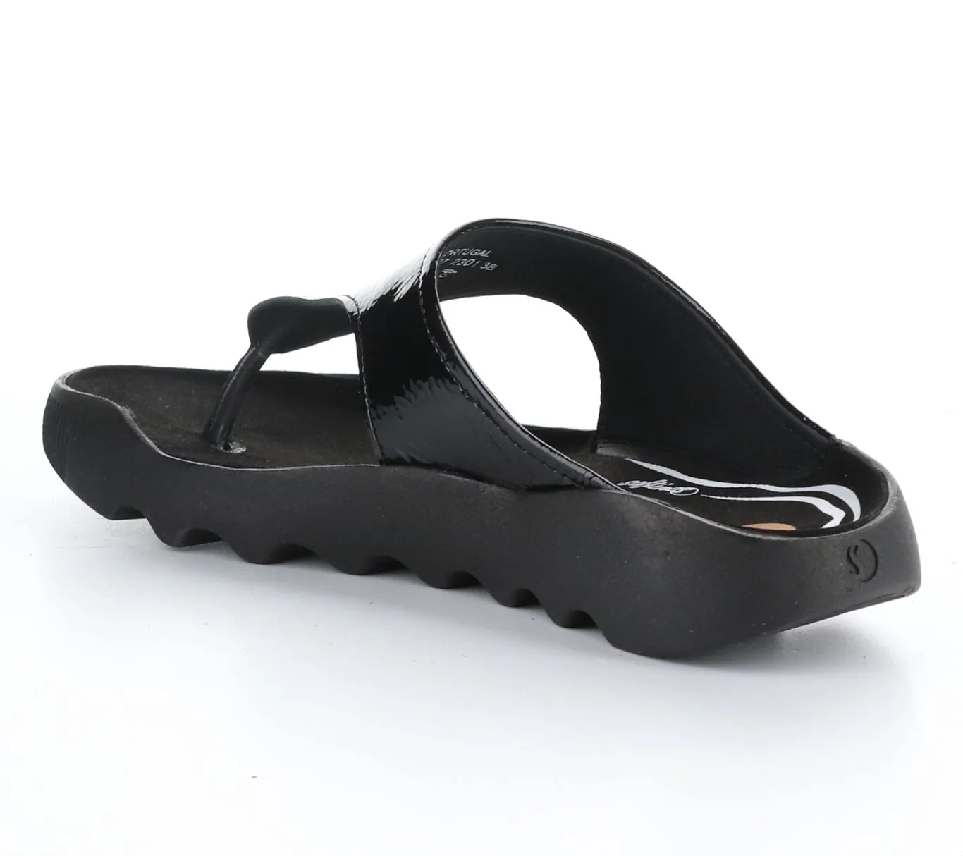 Softino's Patent Leather Slip On Sandal - Wahl