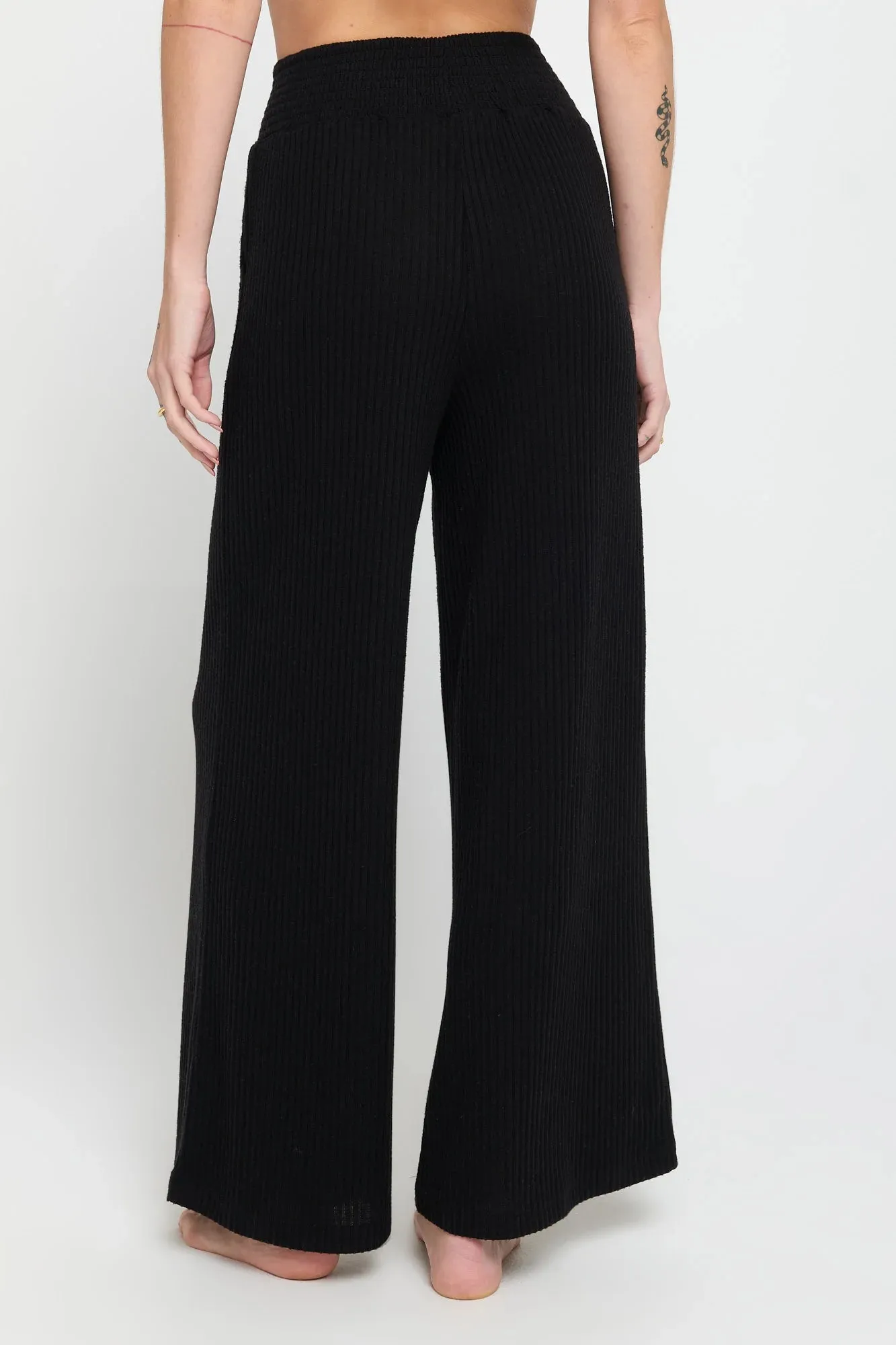 Spiritual Gangster Harmony Rib Wide Leg Pant