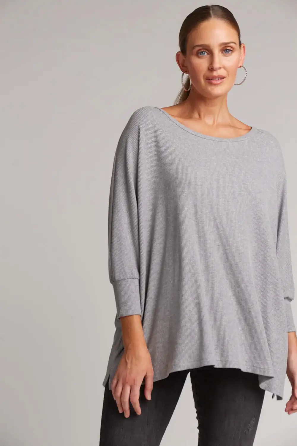 Studio Jersey Top - Grey